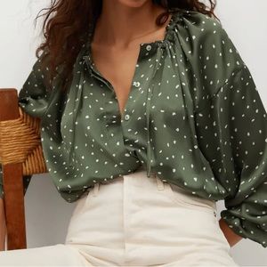 NWT Mango Flowy Blouse